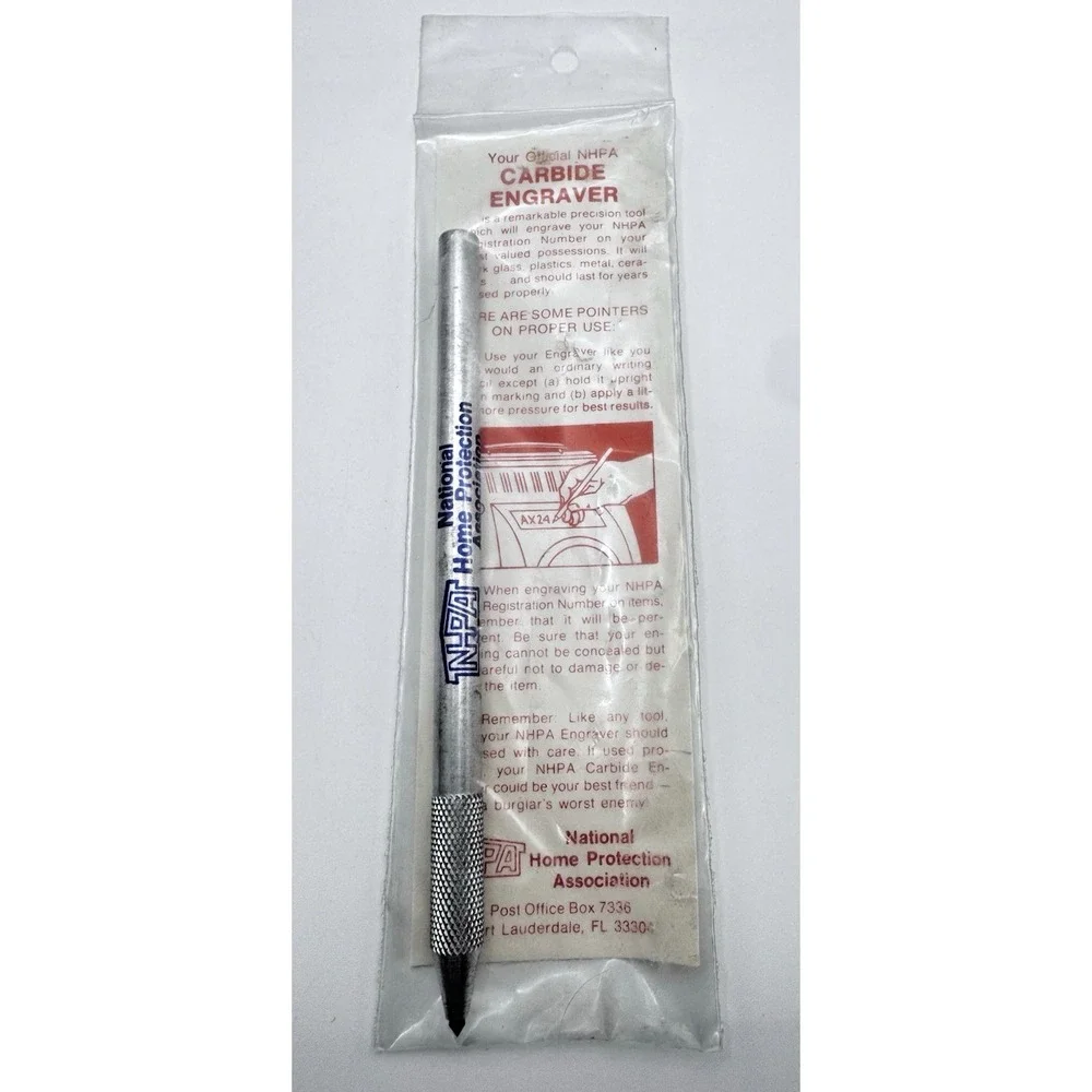 Carbide Engraver Tool Metal Etching Pen Glass Metal Plastic NHPA NOS